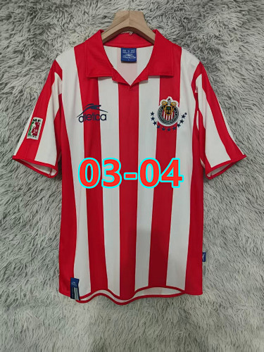 03-04 Chivas Home Retro Jersey S-2XL