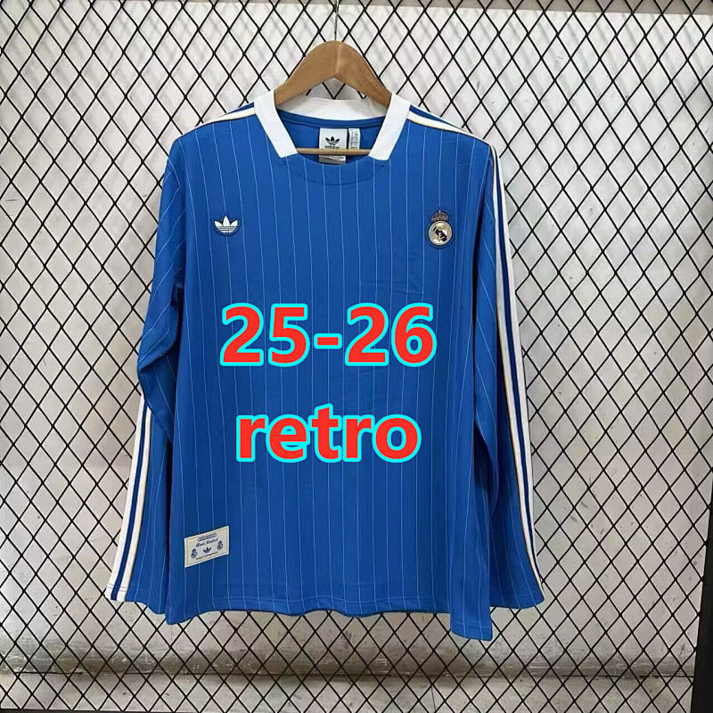 25-26 Real Madrid Retro Long T-shirt S-4XL T