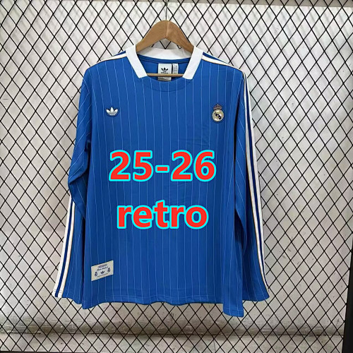 25-26 Real Madrid Retro Long T-shirt S-4XL T