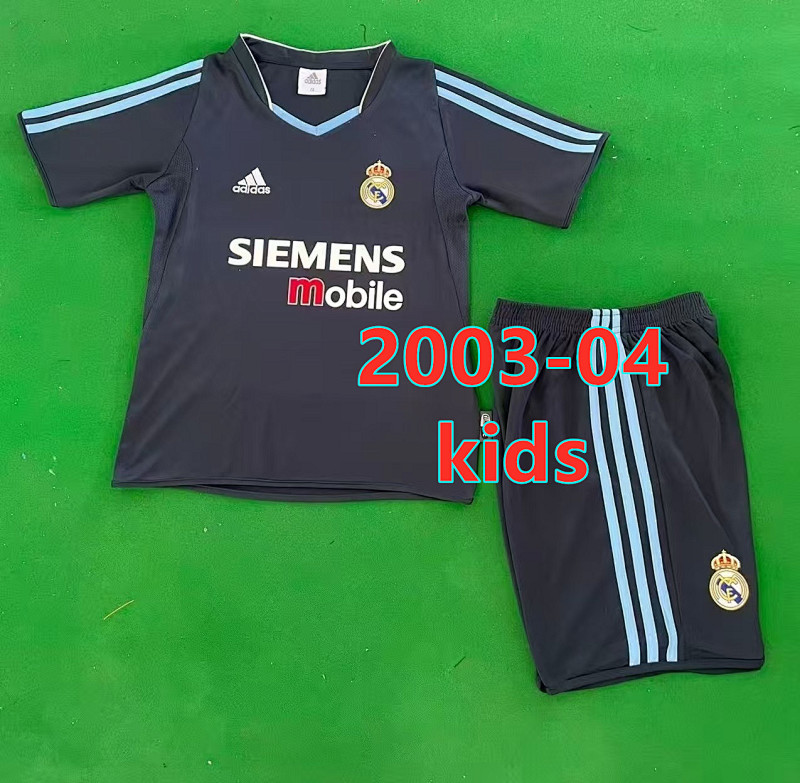 Real Madrid Away Kids Retro Jersey+shorts 16 -28