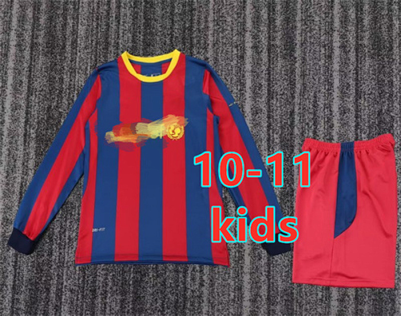 10-11 Barcelona Home Kids Retro Long+shorts Kit 16 -28