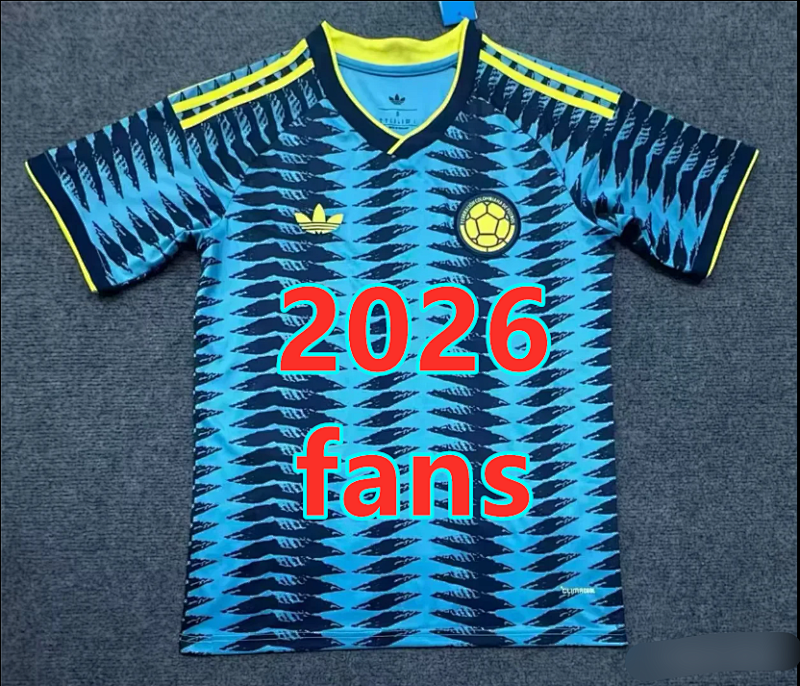 Colombia Away Fans Version Jersey S-4XL