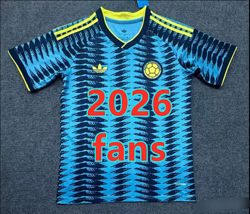 Colombia Away Fans Version Jersey S-4XL