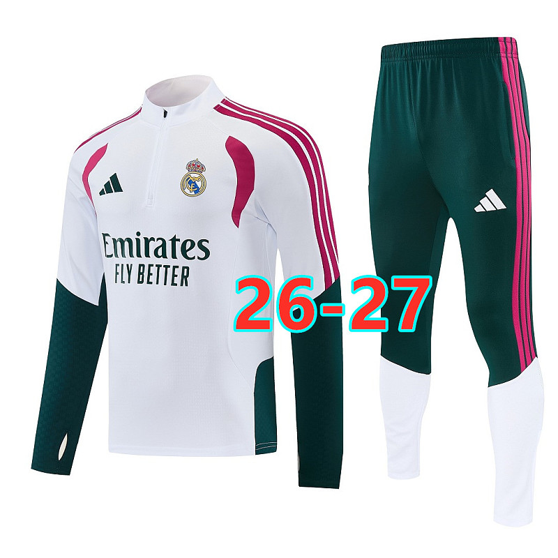 26-27 Real Madrid Long Sleeve Tracksuit S-2XL