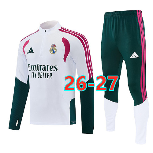 26-27 Real Madrid Long Sleeve Tracksuit S-2XL
