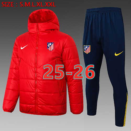 25-26 Atletico Madrid Padded Coat Kit S-2XL