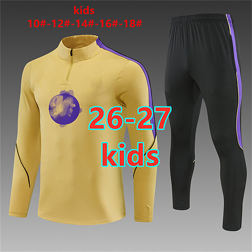 26-27 Barcelona Kids Long Sleeve Tracksuit 10 -18