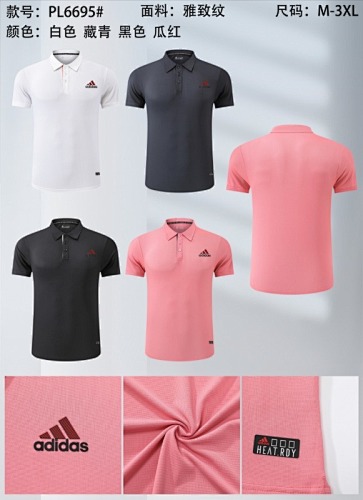 Adidas 25-26 A-D Short Sleeve Polo Jersey M-3XL Polo
