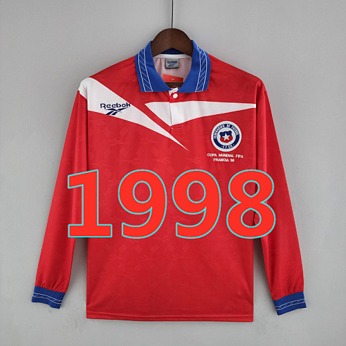 Chile Retro Long Sleeve Home Jersey S-2XL