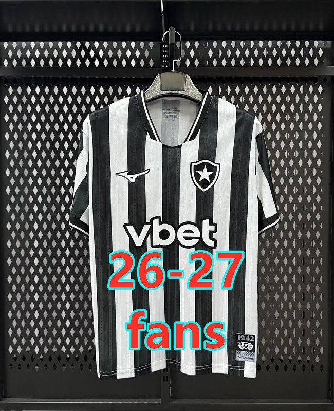 26-27 Botafogo Home Fans Version Jersey S-4XL