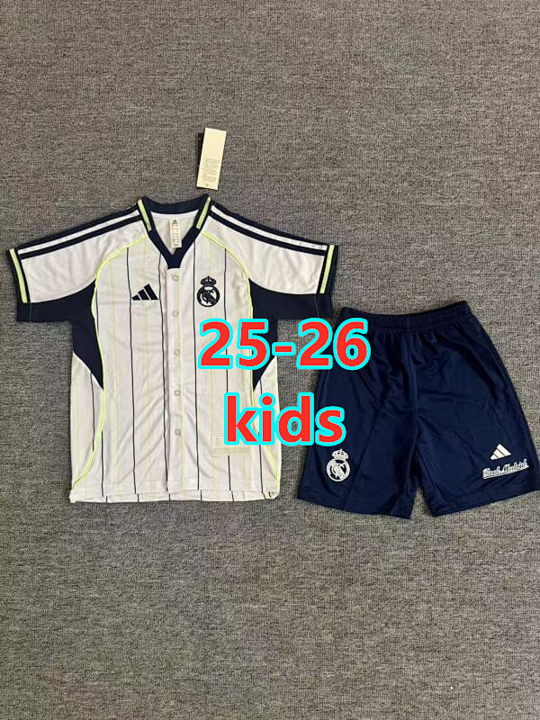 25-26 Real Madrid Special Kids Jersey+shorts Kit 16 -28