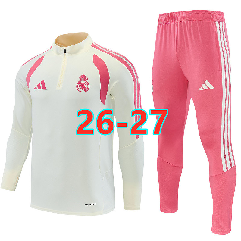 26-27 Real Madrid Long Sleeve Tracksuit S-3XL