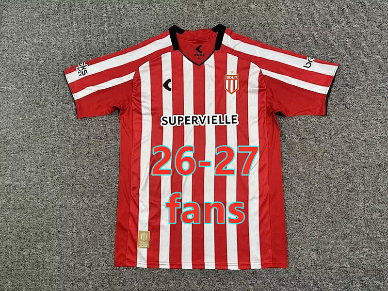 26-27 Estudiantes De LA Plata Home Fans Version Jersey S-4XL