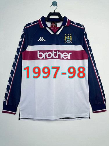 Manchester City Away Retro Long Jersey S-2XL