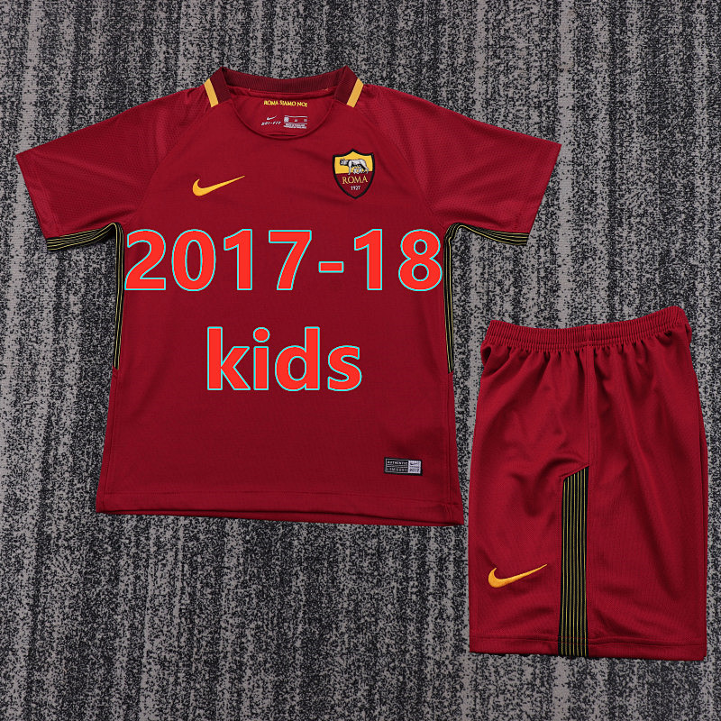 Roma Home Kids Retro Jersey+shorts Kit 16 -28