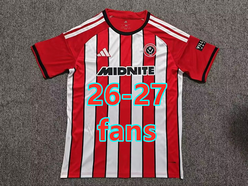 26-27 Sheffield United Home Fans Version Jersey S-4XL