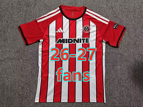26-27 Sheffield United Home Fans Version Jersey S-4XL