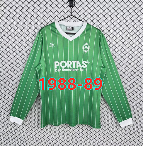 Werder Bremen Away Retro Fans Version Long Jersey S-2XL