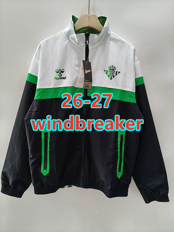 26-27 Real Betis Reversible Windbreaker S-3XL
