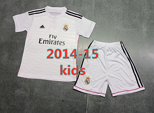 Real Madrid Home Retro Kids Jersey+shorts Kit 16 -28