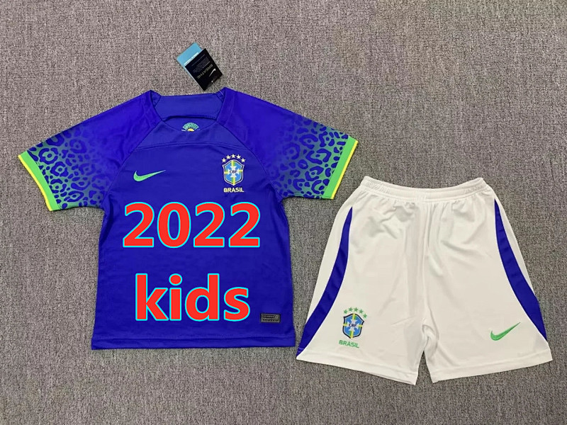 Brazil Kids Away Jersey+shorts 16 -28