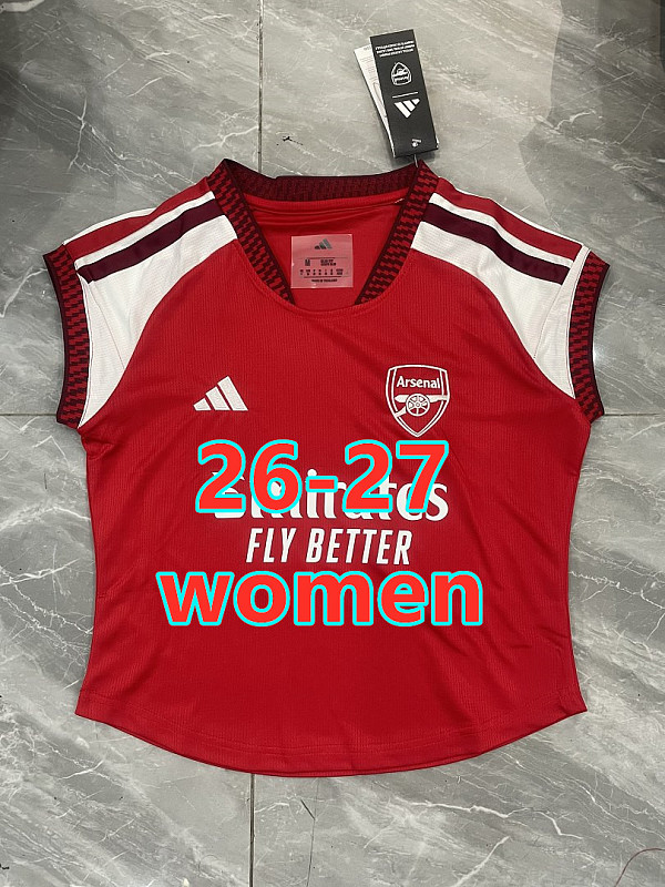 26-27 Arsenal Home Women Vest Jersey S-2XL