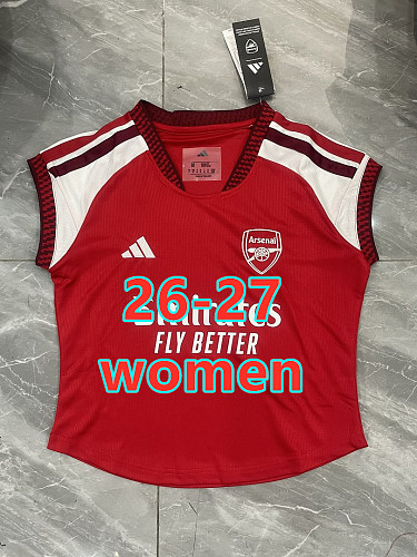 26-27 Arsenal Home Women Vest Jersey S-2XL