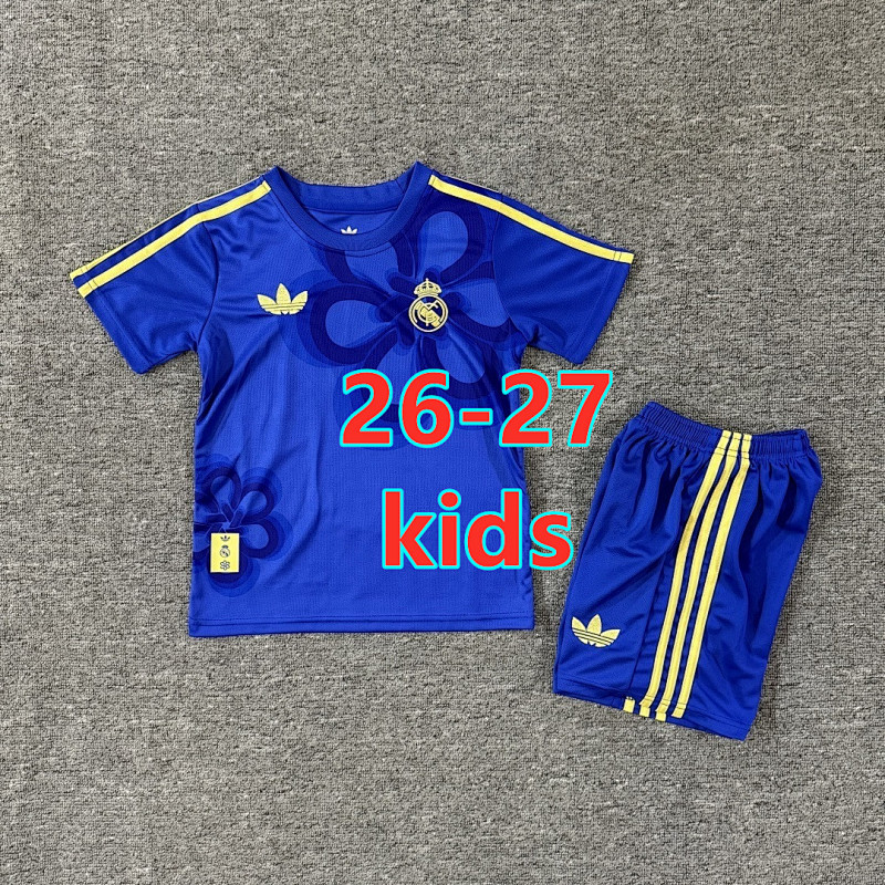 26-27 Real Madrid Special Kids Jersey+shorts Kit 16 -28 B23