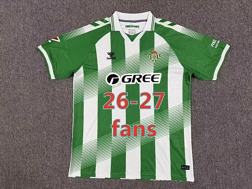 26-27 Real Betis Home Fans Version Jersey S-4XL