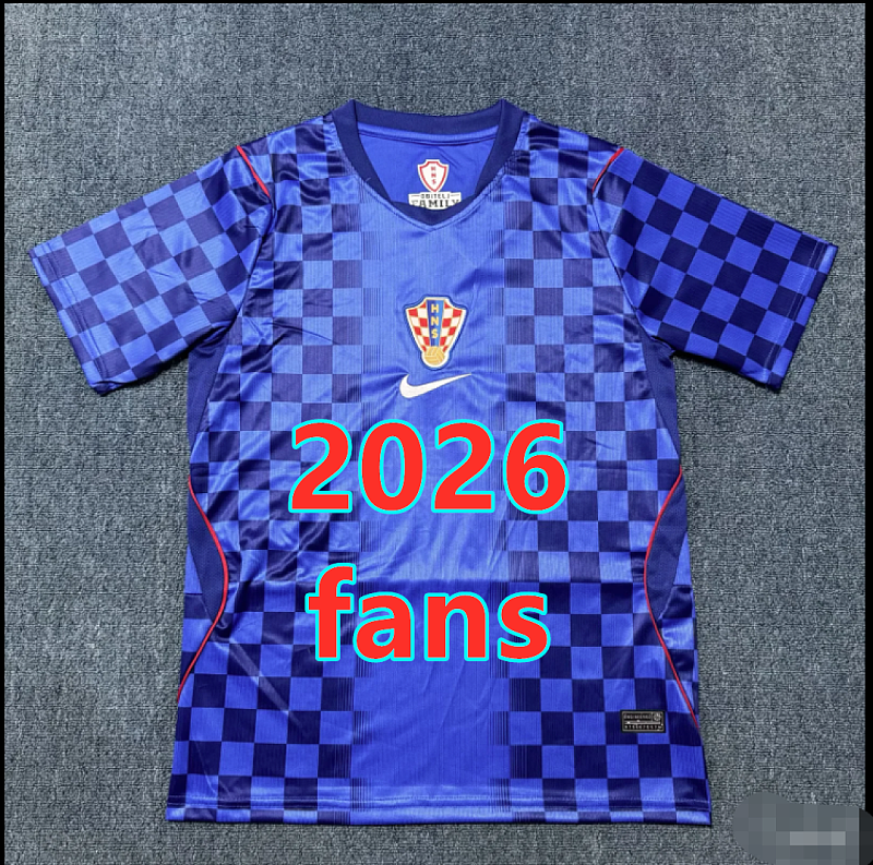 Croatia Away Fans 32 Teams Jersey S-4XL 32