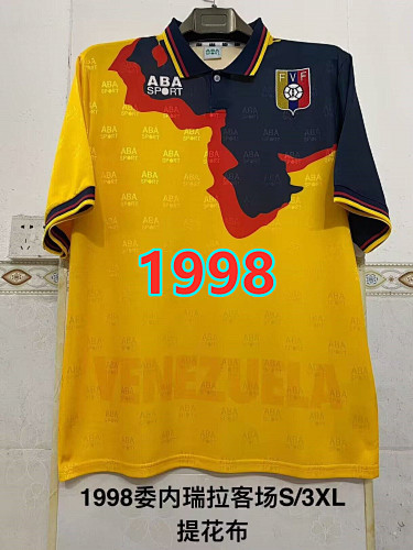 Venezuela Away Retro Fans Version Jersey S-3XL