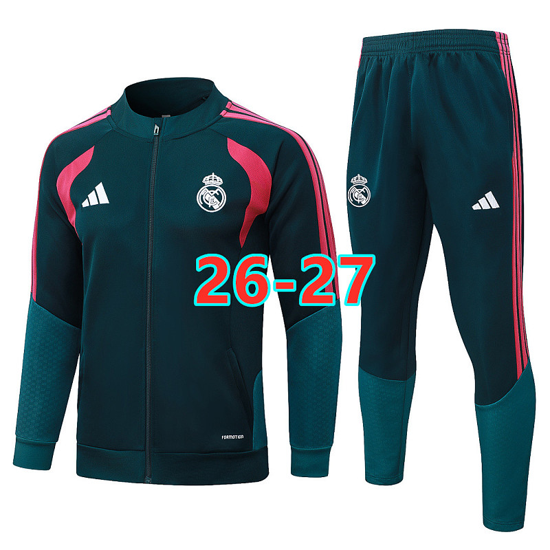 26-27 Real Madrid Long Zipper Jacket S-2XL