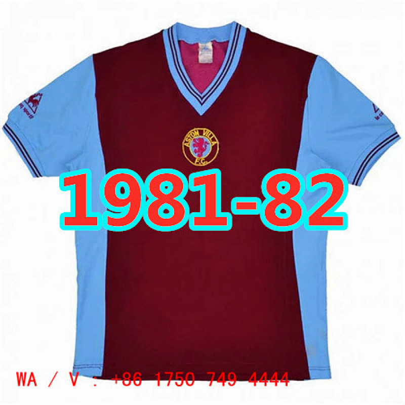 As.ton Vi.lla Retro TopThai Quality Jersey S-2XL