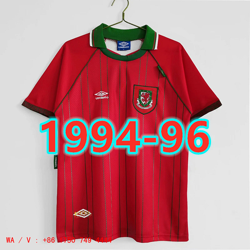Wales TopThai Quality Retro Home Jersey S-2XL