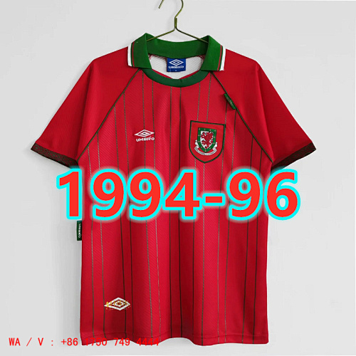 Wales TopThai Quality Retro Home Jersey S-2XL