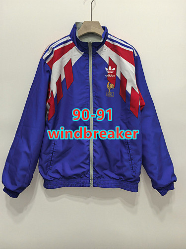 90-91 France Retro Reversible Windbreaker S-2XL