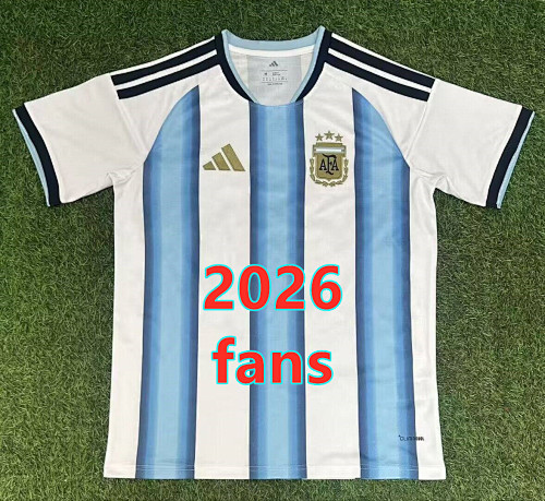 Argentina Home Fans Version Jersey S-4XL