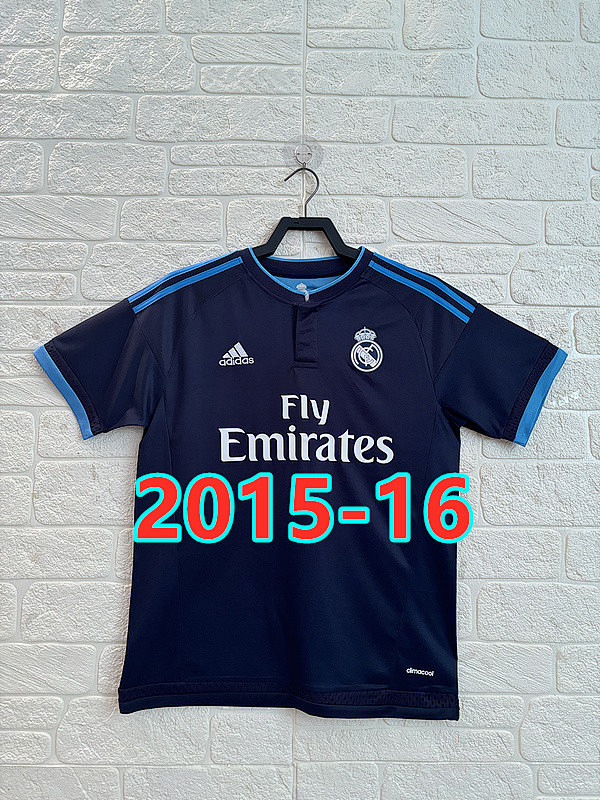 15-16 Real Madrid Away Retro Jersey S-2XL