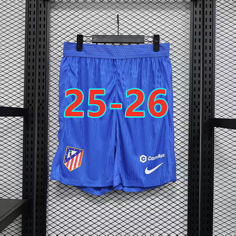 25-26 Atletico Madrid Home Player Version Shorts S-2XL