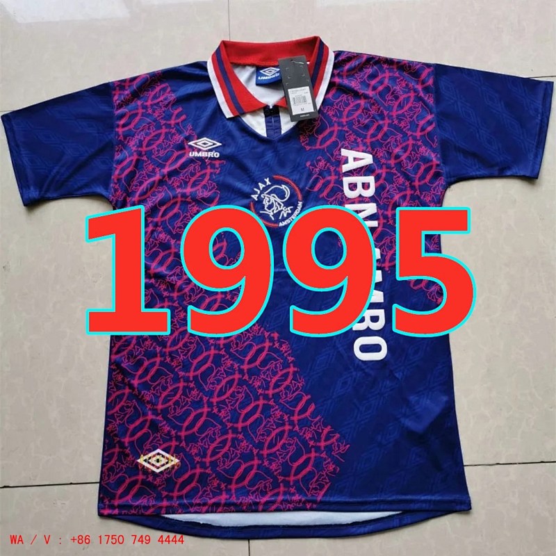 Ajax Retro TopThai Quality Away Jersey S-2XL
