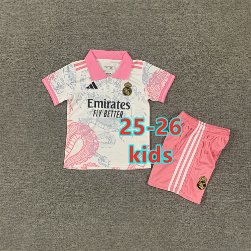 25-26 Real Madrid Special Kids Jersey+shorts Kit 16 -28