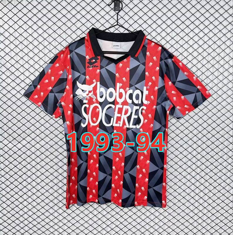 Ogc Nice Home Retro Fans Version Jersey S-2XL