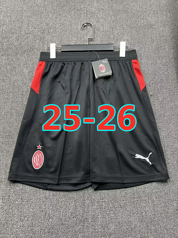 25-26 AC Milan Home Fans Version Shorts S-2XL AC