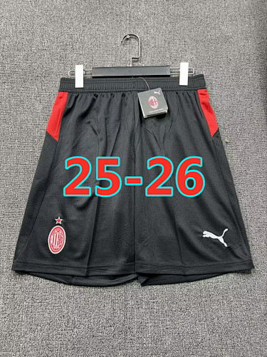25-26 AC Milan Home Fans Version Shorts S-2XL AC