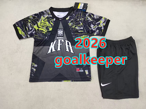 Korea Goalkeeper Kids Jersey+shorts Kit 16 -28