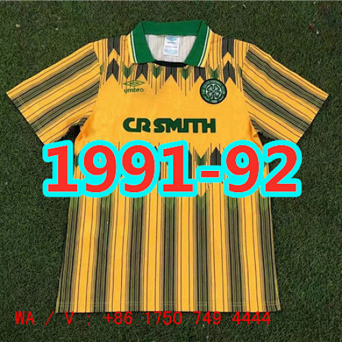 Celtic Retro TopThai Quality Away Jersey S-2XL