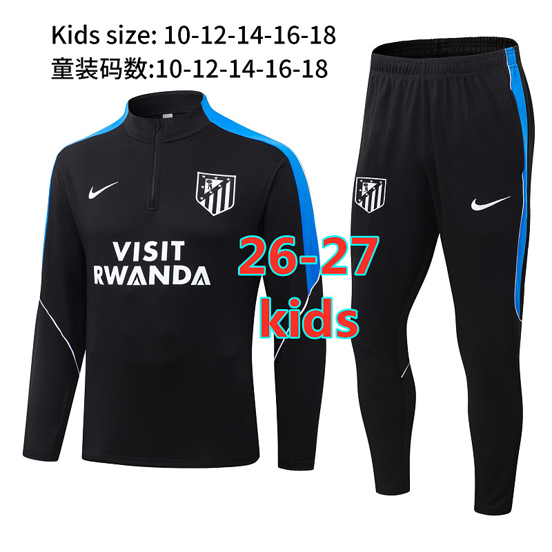 26-27 Atletico Madrid Kids Long Sleeve Tracksuit 10 -18