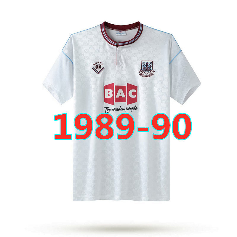 West Ham Retro Away Jersey S-2XL
