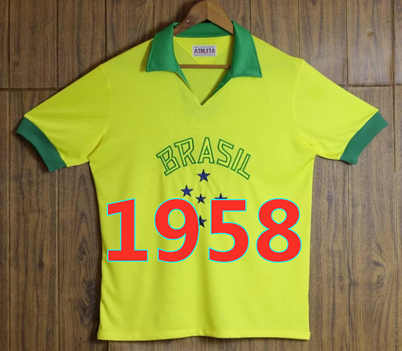 Brazil Retro Home Jersey S-2XL