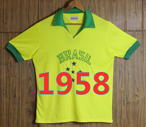 Brazil Retro Home Jersey S-2XL